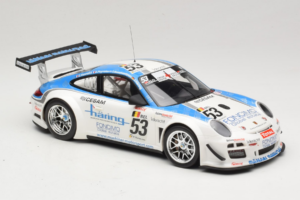 Porsche 911 997 GT3 R #53 Muhlner Motorsport P-Y. Vannelet / U. Peyroles Class Winners 24 Hours of Spa 2010 Minichamps 1:18 1 — снимка 4 от 6