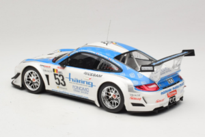 Porsche 911 997 GT3 R #53 Muhlner Motorsport P-Y. Vannelet / U. Peyroles Class Winners 24 Hours of Spa 2010 Minichamps 1:18 1 — снимка 5 от 6