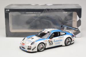 Porsche 911 997 GT3 R #53 Muhlner Motorsport P-Y. Vannelet / U. Peyroles Class Winners 24 Hours of Spa 2010 Minichamps 1:18 1 — снимка 6 от 6