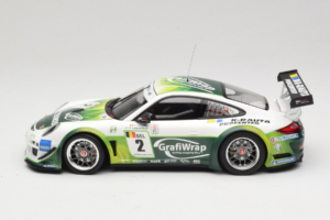 Porsche 911 997 GT3 R #2 Prospeed Competition B. Heylen / P. Lappalainen FIA GT3 2011 Minichamps 1:18 151118902 Метал — снимка 3 от 6
