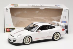 Porsche 911 997 GT3 RS 4.0 Бял Bburago 1:18 18-11036 Метал — снимка 8 от 8