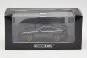 Porsche 911 997.2 GT2 RS Черен със Златни Джанти Minichamps 1:43 400069402 Метал — снимка 4 от 4