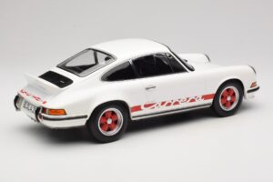 Porsche 911 Carrera RS 2.7 Grand Prix White With Red Norev 1:12 127514 Метал — снимка 2 от 6