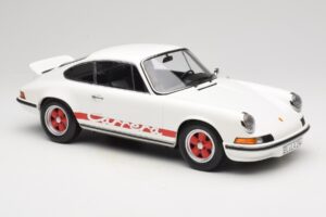Porsche 911 Carrera RS 2.7 Grand Prix White With Red Norev 1:12 127514 Метал — снимка 4 от 6