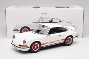 Porsche 911 Carrera RS 2.7 Grand Prix White With Red Norev 1:12 127514 Метал — снимка 6 от 6