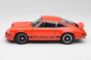 Porsche 911 Carrera RS 2.7 Оранжев & Черни Ивици AUTOart 1:18 78054 Метал — снимка 4 от 8
