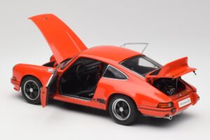 Porsche 911 Carrera RS 2.7 Оранжев & Черни Ивици AUTOart 1:18 78054 Метал — снимка 5 от 8