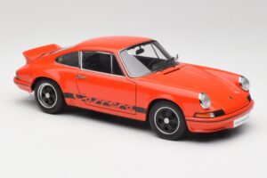 Porsche 911 Carrera RS 2.7 Оранжев & Черни Ивици AUTOart 1:18 78054 Метал — снимка 6 от 8