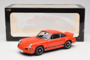 Porsche 911 Carrera RS 2.7 Оранжев & Черни Ивици AUTOart 1:18 78054 Метал — снимка 8 от 8
