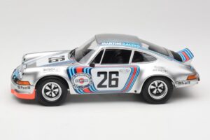 Porsche 911 Carrera RSR Group 4 GT #26 Martini Racing H. Muller / G. van Lennep GT Class Winner 1000 km Dijon 1973 Minichamps — снимка 3 от 6