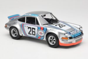 Porsche 911 Carrera RSR Group 4 GT #26 Martini Racing H. Muller / G. van Lennep GT Class Winner 1000 km Dijon 1973 Minichamps — снимка 4 от 6