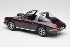 Porsche 911 E Targa Виолетов Norev 1:18 187644 Метал — снимка 6 от 7