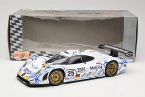Porsche 911 GT1 #25 Porsche AG U. Alzen / J. Muller / B. Wollek 24 Hours of Le Mans 1998 Maisto 1:18 56052 Метал — снимка 8 от 8