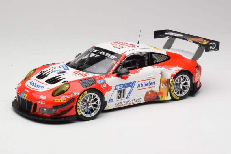 Porsche 911 GT3 R #31 Frikadelli Racing N. Siedler / M. Seefried 24 Hours Nürburgring 2018 Minichamps 1:18 153186931 Метал
