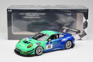 Porsche 911 GT3 R #44 Falken Motorsport W. Henzler / P. Dumbreck NBR 2016 Minichamps 1:18 155166044 Метал — снимка 6 от 6