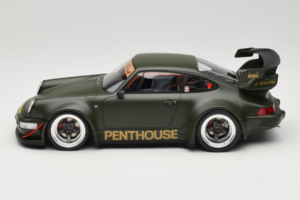 Porsche 911 RWB Penthouse Kaki Green GT Spirit 1:18 GT559 Смола — снимка 3 от 6