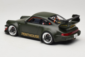 Porsche 911 RWB Penthouse Kaki Green GT Spirit 1:18 GT559 Смола — снимка 5 от 6