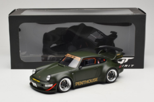 Porsche 911 RWB Penthouse Kaki Green GT Spirit 1:18 GT559 Смола — снимка 6 от 6