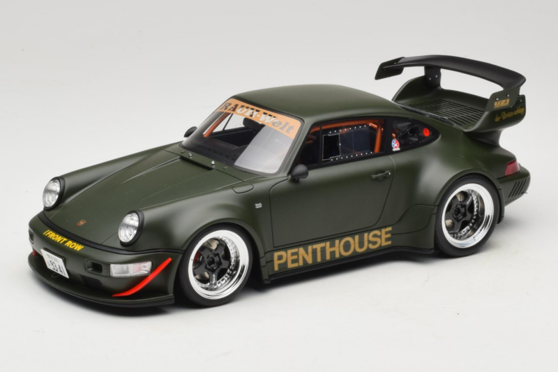Porsche 911 RWB Penthouse Kaki Green GT Spirit 1:18 GT559 Смола