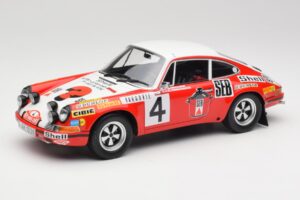 Porsche 911 S #4 G. Larrousse / M. Perramond 2nd Place Rally Monte Carlo 1972 Minichamps 1:18 107726804 Смола