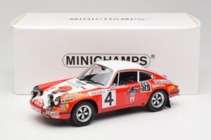 Porsche 911 S #4 G. Larrousse / M. Perramond 2nd Place Rally Monte Carlo 1972 Minichamps 1:18 107726804 Смола — снимка 6 от 6