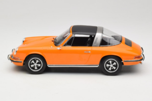 Porsche 911 T Targa Оранжев Norev 1:18 187220 Метал — снимка 4 от 8