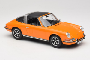 Porsche 911 T Targa Оранжев Norev 1:18 187220 Метал — снимка 6 от 8