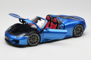 Porsche 918 Spyder Blue Metallic Minichamps 1:18 110062432 Метал — снимка 2 от 8