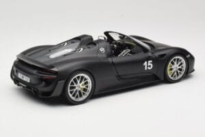 Porsche 918 Spyder Weissach Package Matt Black Minichamps 1:18 110062444 Метал — снимка 3 от 8