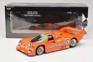 Porsche 962C #17 Jägermeister T. Boutsen / F. Jelinski 1000km Spa 1986 Minichamps 1:18 155866517 Метал — снимка 6 от 6