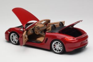 Porsche Boxster 981 S Guards Червен Minichamps 1:18 110062031 Метал — снимка 5 от 8