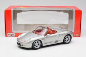 Porsche Boxster 986 Сребрист Maisto 1:18 37800-M3 Метал — снимка 8 от 8