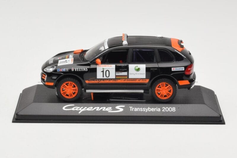 Porsche Cayenne 955 S Transsyberia #10 Черен Оранжев 2008 Minichamps 1:43 WAP02001819 Метал