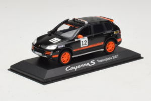 Porsche Cayenne S #12 Transsyberia 2007 Черен Оранжев Minichamps 1:43 WAP02000918 Метал — снимка 2 от 5