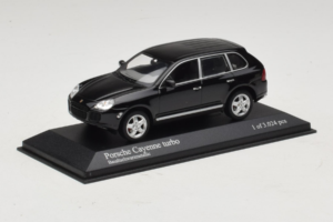 Porsche Cayenne 955 Turbo Black Metallic Minichamps 1:43 400061080 Метал — снимка 2 от 5