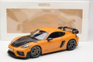 Porsche Cayman GT4 RS 982 Weissach Package Bahama Yellow Norev 1:18 187252 Метал — снимка 8 от 8