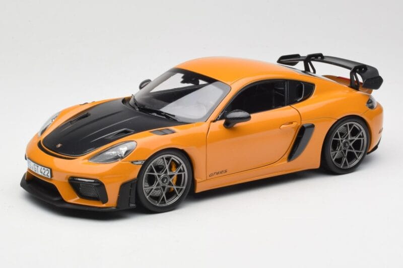 Porsche Cayman GT4 RS 982 Weissach Package Bahama Yellow Norev 1:18 187252 Метал