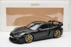 Porsche Cayman GT4 RS 982 Weissach Package Brewster Green Norev 1:18 187250 Метал — снимка 8 от 8