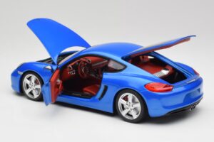 Porsche Cayman 981 S Aqua Синьо Металик Minichamps 1:18 110062221 Метал — снимка 5 от 8