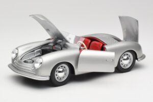 Porsche No. 1 356 Roadster Fish Сребрист Maisto 1:18 31853 Метал — снимка 2 от 8