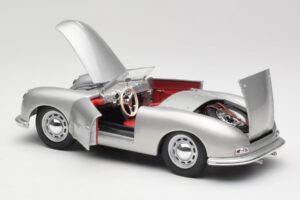 Porsche No. 1 356 Roadster Fish Сребрист Maisto 1:18 31853 Метал — снимка 5 от 8