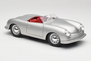 Porsche No. 1 356 Roadster Fish Сребрист Maisto 1:18 31853 Метал — снимка 6 от 8