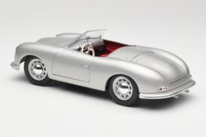Porsche No. 1 356 Roadster Fish Сребрист Maisto 1:18 31853 Метал — снимка 7 от 8