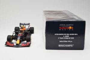 Red Bull Racing RB16 #23 A. Albon 4th Place Styrian GP 2020 Minichamps 1:18 110200223 Метал — снимка 6 от 6