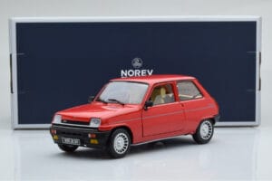 Renault 5 Alpine Turbo Червен Norev 1:18 185243 Метал — снимка 8 от 8