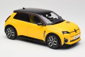 Renault 5 E-Tech Pop Жълто & Черно Norev 1:18 185500 Метал — снимка 2 от 8