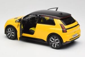 Renault 5 E-Tech Pop Жълто & Черно Norev 1:18 185500 Метал — снимка 5 от 8