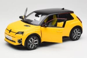 Renault 5 E-Tech Pop Жълто & Черно Norev 1:18 185500 Метал — снимка 7 от 8