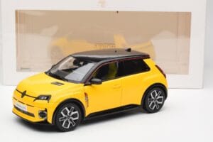 Renault 5 E-Tech Pop Жълто & Черно Norev 1:18 185500 Метал — снимка 8 от 8