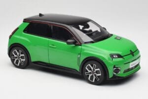 Renault 5 E-Tech Electric Pop Зелен & Черен Norev 1:18 185502 Метал — снимка 6 от 8